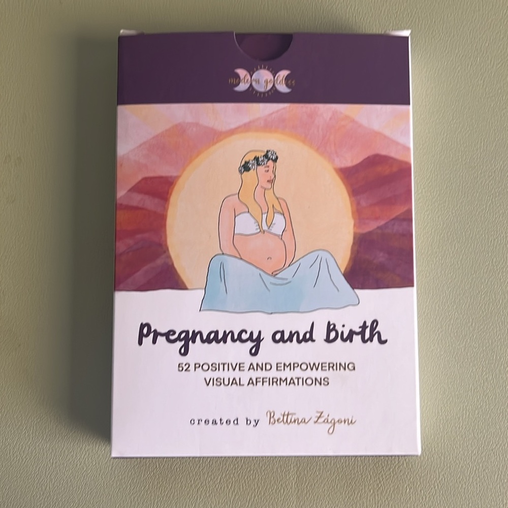Pregnancy and Birth affirmation cards by Bettina Zágoni, set of 52